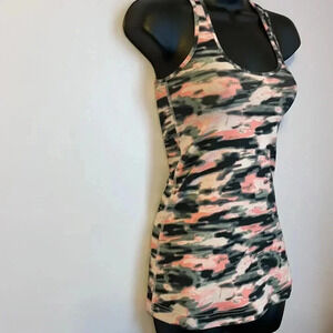 Lululemon Cool Racerback Tank Top Wamo Camo Barely Pink Color size 2